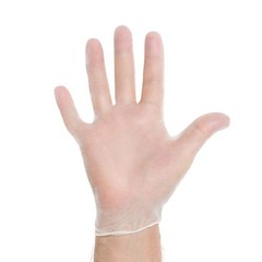 Halyard Disposable Vinyl Gloves Powder-Free Industrial Food Service Cleaning
