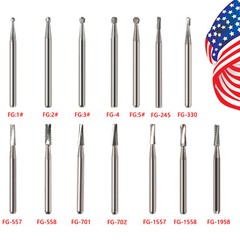 Dental Carbide Burs 19mm FG Straight Fissure Bur for High Speed