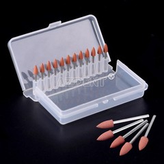 12pcs Dental Polishing Polishers Bur Friction Grip FG 1.6mm Mini Points Brownie