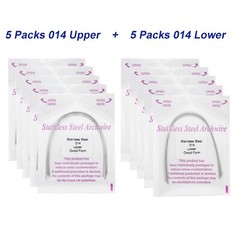 100Pcs Dental Orthodontic Arch Wire Stainless Steel NiTi Ovoid Natural 014 16X22