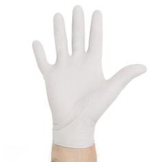 AMMEX White Latex Disposable Exam/Medical Gloves 4 Mil, Powder Free S Size Only