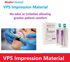 Dental LIGHT BODY FAST SET VPS Impression Material 50ML Cartridges, PVS MARK3