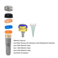 Dental Titanium Abutment Male Cap Inserts Fits Major ZEST locator Implant System