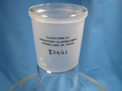 GLASSFORM 3000 ML ROUND BOTTOM FLASK 34/45 FREE SHIPPING