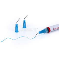 Dental Porcelain Etch Gel 9.5% Hydrofluoric Acid Etchant &3X Disposable Tips USA