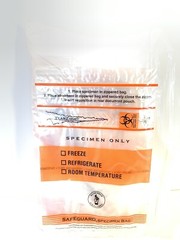 Case Of 1,000 6×9 3-Wall SafeGuard Specimen Biohazard Tearzone Back Flap Bags