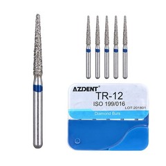 100pcs Dental Diamond Burs for High Speed Handpiece Medium 1.6mm Friction Grip