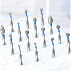 20Pcs Dental FG Diamond Burs For High Speed Handpiece FrictionGrip Polishing Bur