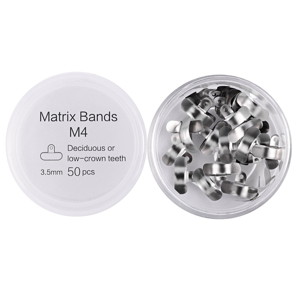 50 Pcs Dental Matrix Bands With Hole Sectional Matrice 3D Fit Palodent V3 System