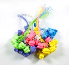 Dental Milk Teeth Holder Box Plastic Necklace Tooth Shape Baby Kid Toy 10Pc/Pack