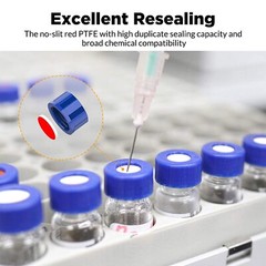1000PCS 2ml Amber/Clear Sample Vials+Caps Screw Thread Top HPLC GC Glass Bottle