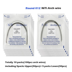 100PCS Arch Wire Orthodontic Niti Natural Ovoid Form Arches Round Rectangular