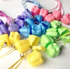 Dental Milk Teeth Holder Box Plastic Necklace Tooth Shape Baby Kid Toy 10Pc/Pack