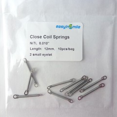 10Pc/Pack Dental Orthodontic Closed/Open Coil Spring NITI 010″/012″ 6/9/12/180MM