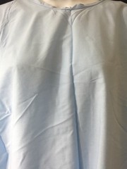 NEW LOT OF 11 UNICOR Short Sleeve Hospital Gowns Blue