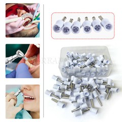 100 Pcs/Box Dental Polishing Cups Latch Type Prophy Cups 4 Webbed