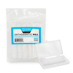 10X Braces Wax, Dental Orthodontic Wax for Braces,Unscented 50 Wax Strips, Clear