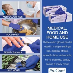 200 Count Nitrile Gloves – Large, Latex Free, Ambidextrous & Powder Free