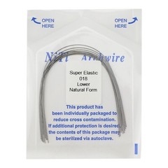 100PCS Dental Orthodontic Niti Arch Wire Rectangular Round Natural Upper Lower