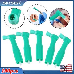 100 Dental Prophy Angles Soft Cup, Disposable & Latex Free, (1 Box of 100) 105°