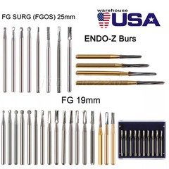 Dental Carbide Burs 19mm FG Straight Fissure Bur for High Speed
