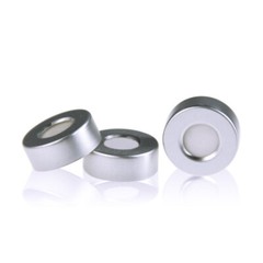 Aluminum Crimp Vial Cap Seal&Natural PTFE/Silicone Septa for Headspace Vial,20mm