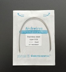 Dental Orthodontic Arcos Stainless Steel Arch Wires Round Wires Ovoid 10pc/pack