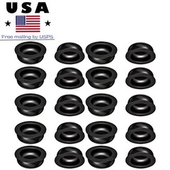 US Dental Locator Black Processing Replacement Male Inserts Caps Overdenture Set