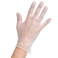 Noble Products Large Powder-Free Disposable Vinyl Gloves for Foodservice 100