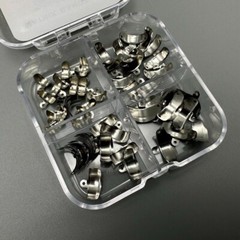 50 Pcs Dental Matrix Band 3D Hole Protrusions Matrices 3.5mm-6.5mm Contoured