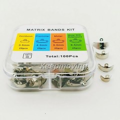 50 Pcs Dental Matrix Band 3D Hole Protrusions Contoured Matrices 3.5mm-6.5mm