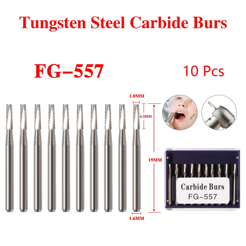 Dental FG Fresas de carburo de tungsteno Fit Alta Velocidad pieza de mano