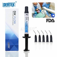 DENTEX Dental Flowable Light Cure Hybrid Composite Resin Medium Flow A1 3g/Kit