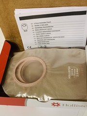 Hollister 18004 New Image 2-Pc Ostomy Pouches 2-3/4″ 1BX/10EA Exp2030/10 FRESH