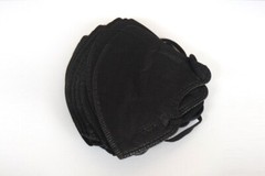 10-500 Black KN95 Face Mask Disposable Respirator 5 Layer CE FFP2 95% Protection