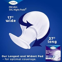 Tena Proskin 3Xl Overnight Incontinence Pads For Women And Men 48 Count