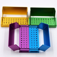 Dental Bur Holder Block Disinfection Box 10/15/16/24/30/56/100/142/152 Holes