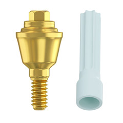 1pcs Dental Straight Multi Unit 1.4mm Hex 2.42 Plastic Sleeve Set Prosthetic