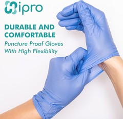 Ambidextrous 4 Mil Disposable Nitrile Gloves – Durable and Waterproof, 100 Count