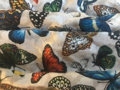 Face mask, Butterfly, Handmade, Reversible, two layer with ties
