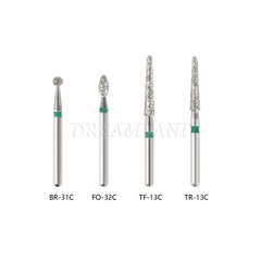 100 piezas/20 tipos Burr fresas de diamante salees FG medio 1,6mm Kit FG1.6MM