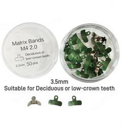 50Pcs Dental Matrix Bands PTFE Coat Non-Stick Sectional Contoured Metal Matrices