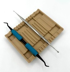 Dental Small Silicone Instrument Mat Reversible 8 or 12 Holder for Instruments
