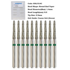 Dental Diamond Burs FG Round End Taper 856 850 Super Coarse Fine High Speed Burr