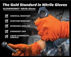 100 Ct Xtreme Diamond Textured Nitrile Gloves XLarge Food Cleaning Automotive