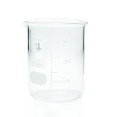 300ml Beaker, Low Form Griffin, 3.3 Boro, Karter Scientific 232R4 (Single)