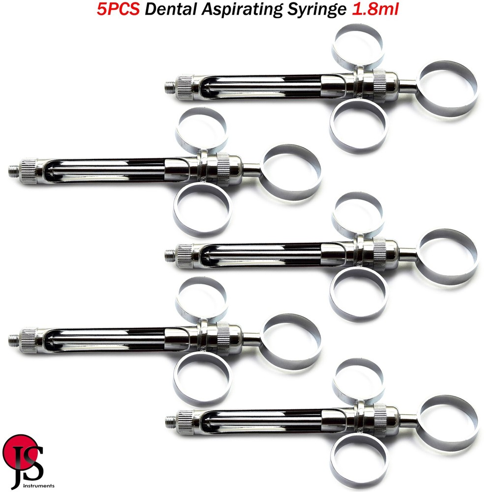 Dental Anesthetic Aspirating Syringe 1.8ml Injection Anesthesia Dentist