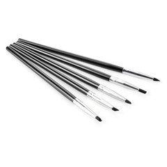 5PCS /Kit Dental Composite Resin brush Porcelain Teeth Silicone Pen Silicone