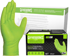HD Green Nitrile Gloves, 8 Mil Nitrile Gloves Medium-Xxl Sizes, Nitrile Disposab