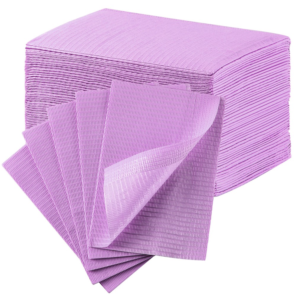 3Ply Dental Patient Bibs 50pcs Waterproof Bibs Medical Tattoo Towel Cover 13×18″
